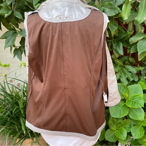 Japanese Brand Rue de Bac Vest Silver Grey Metallic - Picture 9 of 14